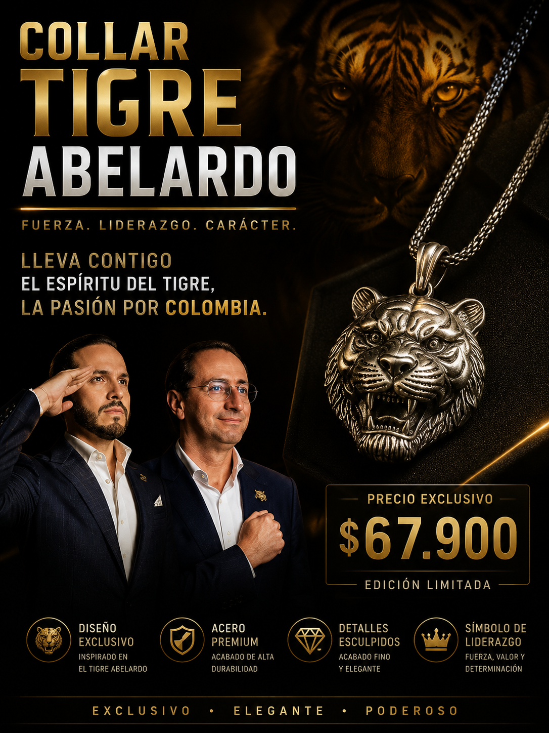 Cadena tigre ABELARDO DE LA ESPRIELLA