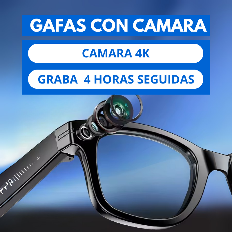 Gafas con camara 4K POV + Estuche Protector