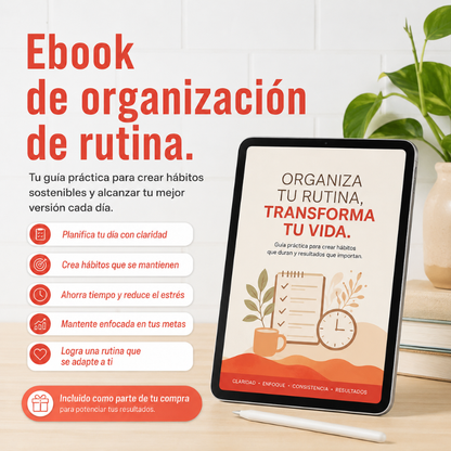 Suplemento SuperFocus x20 + Ebook de Organización de Rutina