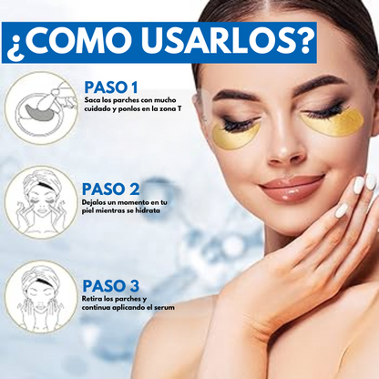 ( Serum BIOAQUA + 3 parches de colágeno ) -  Pestañas grandes y fuertes en tan solo 1 semana