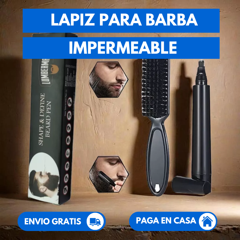 Lapiz para Barba Impermeable + Cepillo Perfilador de barba ( Perfectbeard )