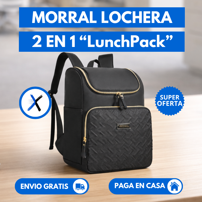Morral Lonchera 2 en 1 (LunchPack) - CALIDAD MEJORADA