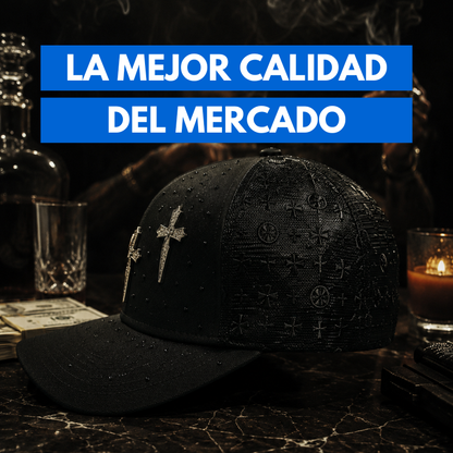 Gorra Belica "3 Cruces Cromadas" (SOLO 100 UNIDADES)