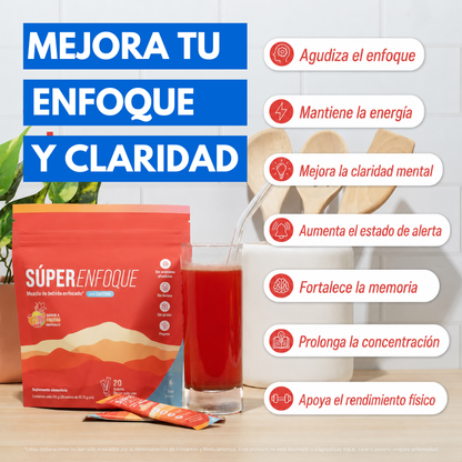 Suplemento SuperFocus x20 + Ebook de Organización de Rutina