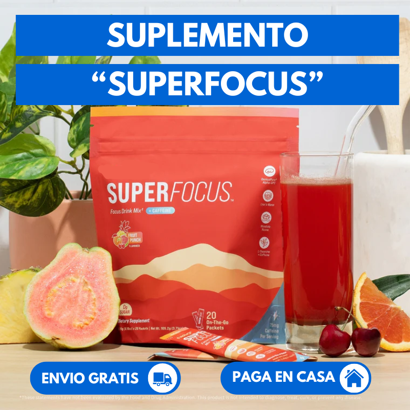 Suplemento SuperFocus x20 + Ebook de Organización de Rutina