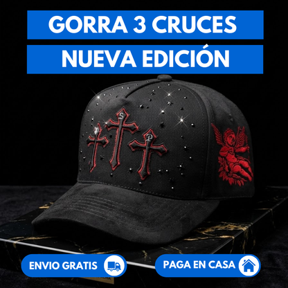 Gorra Belica "3 CRUCES  " Diseño exclusivo